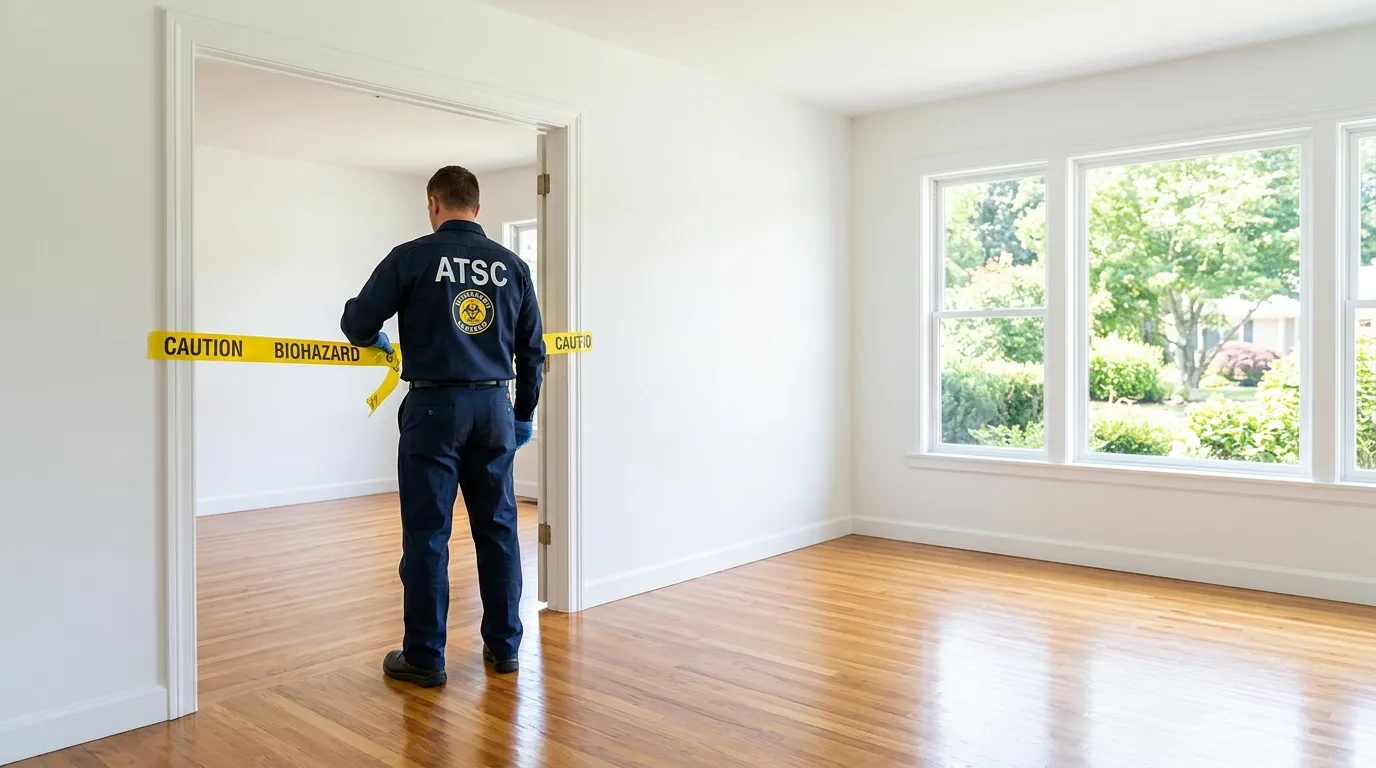 Certified biohazard cleanup crew performing Decomposition Cleanup in Fox Lake