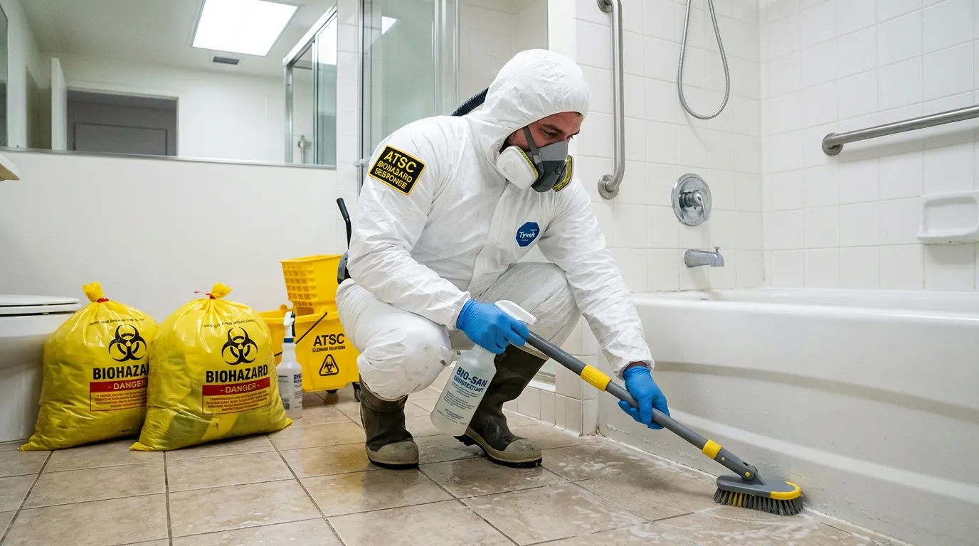 Decontamination equipment deployed for Blood Cleanup in Fox Lake